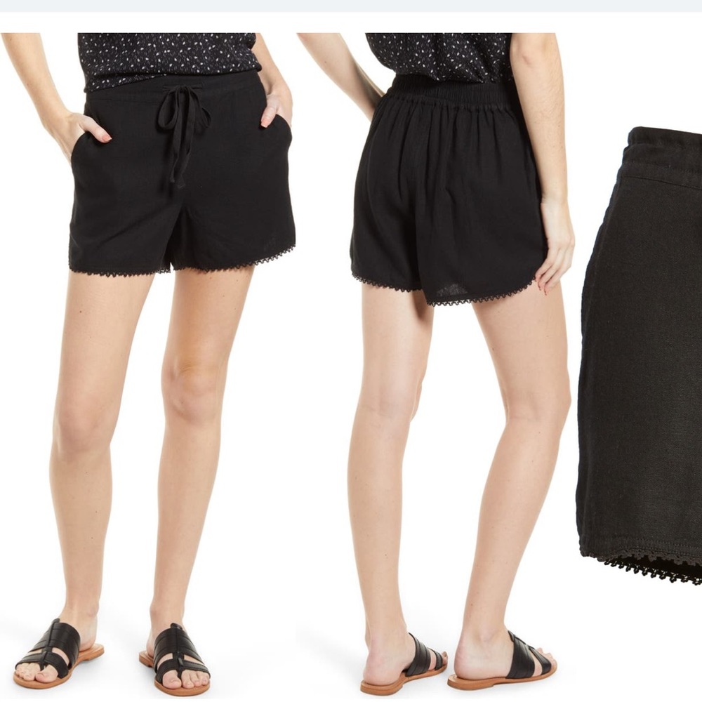 Caslon linen blend shorts